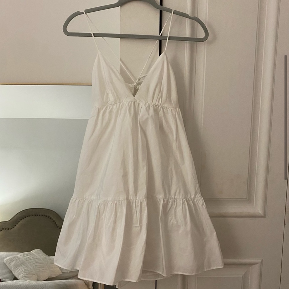 ZARA Tiered Poplin dress